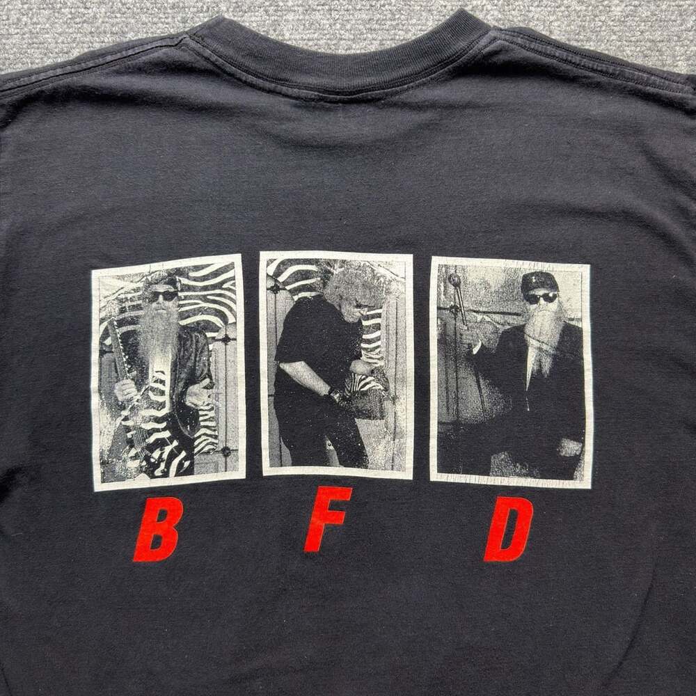 Vintage 1996 ZZ Top Rhythmeen BFD Tour Black T-Shirt Size Large